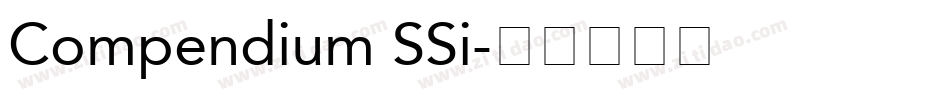 Compendium SSi字体转换